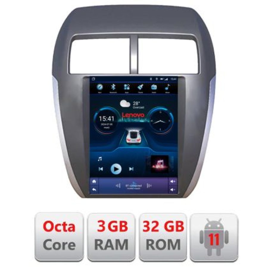 Navigație dedicată Tip Tesla Mitsubishi ASX Radio gps internet 8 Core 3+32 4G carplay android auto  GB Kit-tesla-026+LITE-9.7-3+32 - imagine 3