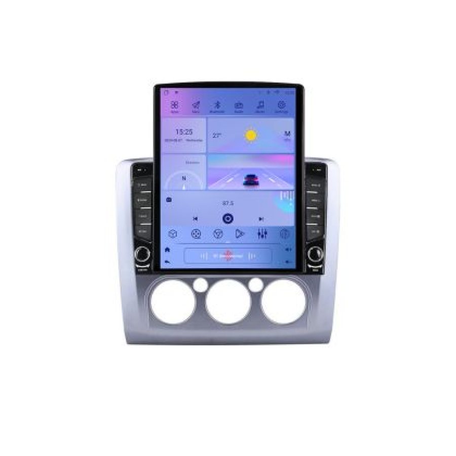 Navigatie Ford Focus clima manuala G-140-manual ecran tip TESLA 9.7" cu Android Radio Bluetooth Internet GPS WIFI 4+32 - imagine 7