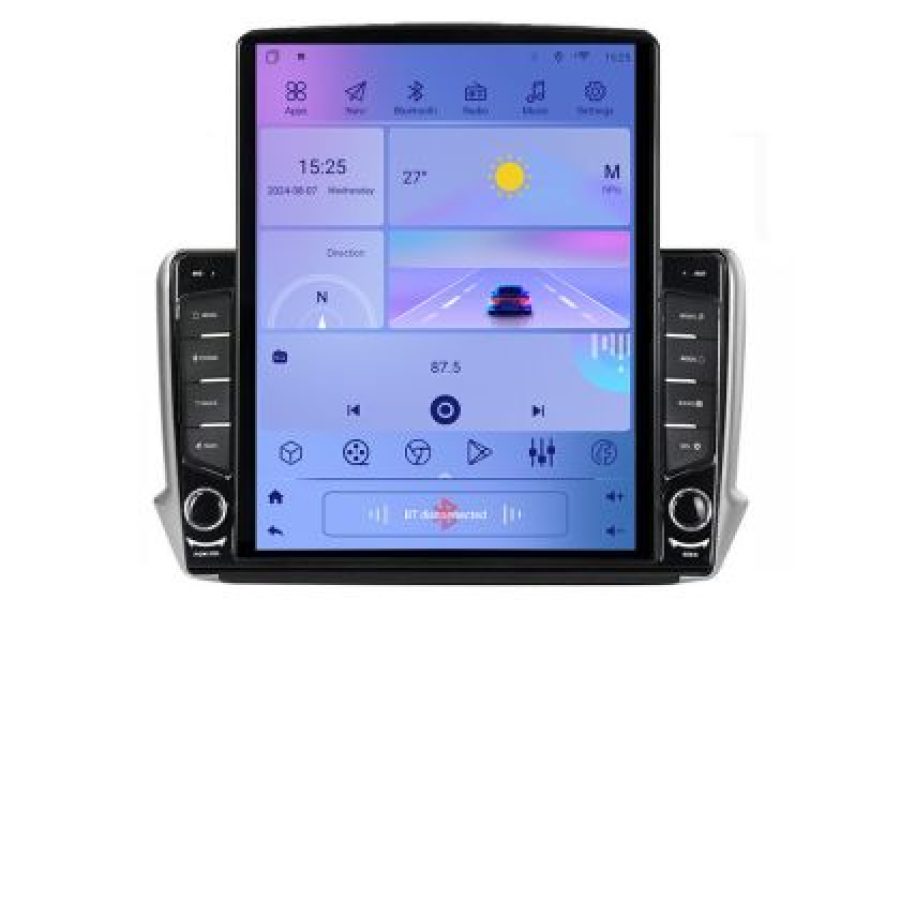 Navigatie Peugeot 208 2008 H-PSA ecran tip TESLA 9.7" cu Android Radio Bluetooth Internet GPS WIFI 4+32GB DSP 4G Octa - imagine 7