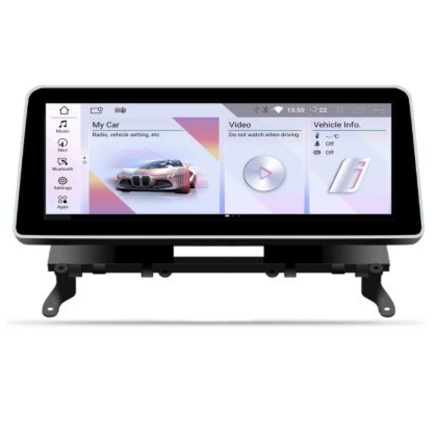 Navigatie BMW X3 X4 F25 F26 2010-2011 cu ecran CIC Android ecran 12.3" 4+64 4G BT - imagine 4