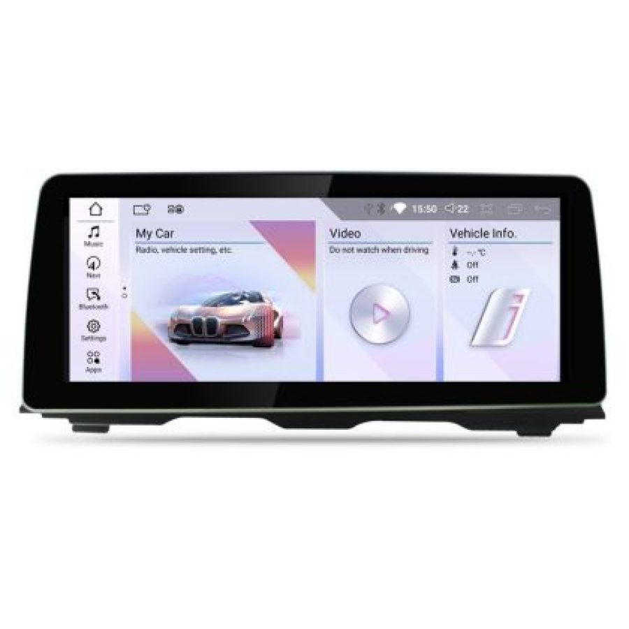 Navigatie BMW Seria 5 F10 2010-2011 cu ecran CIC Android ecran 12.3" 4+64 4G BT - imagine 4