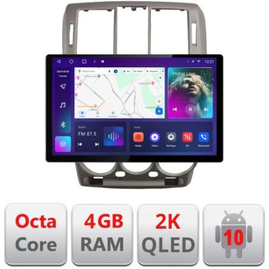 Navigatie dedicata Edonav Hyundai Getz 2002-2010, Ecran 2K QLED 13",Octacore,4Gb RAM,32Gb Hdd,4G,360,DSP,Carplay,Bluetooth - imagine 3