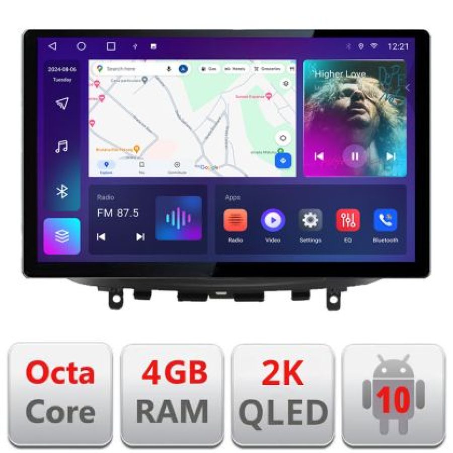 Navigatie dedicata Edonav Infiniti G35 G37 2006-2013, Ecran 2K QLED 13",Octacore,4Gb RAM,32Gb Hdd,4G,360,DSP,Carplay,Bluetooth - imagine 3