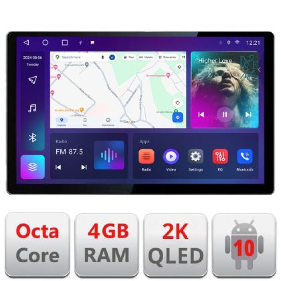 Navigatie dedicata Edonav Dacia Duster 2023-, Ecran 2K QLED 13",Octacore,4Gb RAM,32Gb Hdd,4G,360,DSP,Carplay,Bluetooth - imagine 3