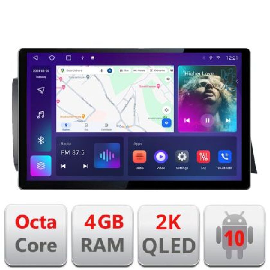 Navigatie dedicata Edonav Subaru BRZ 2012-2021 Toyota GT 86 2012-2021, Ecran 2K QLED 13",Octacore,4Gb RAM,32Gb Hdd,4G,360,DSP,Carplay,Bluetooth - imagine 3