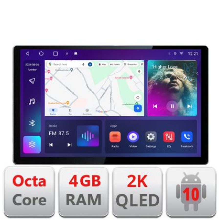 Navigatie dedicata Edonav Seat Altea 2005-2014 Ecran 2K QLED 13",Octacore,4Gb RAM,32Gb Hdd,4G,360,DSP,Carplay,Bluetooth - imagine 3