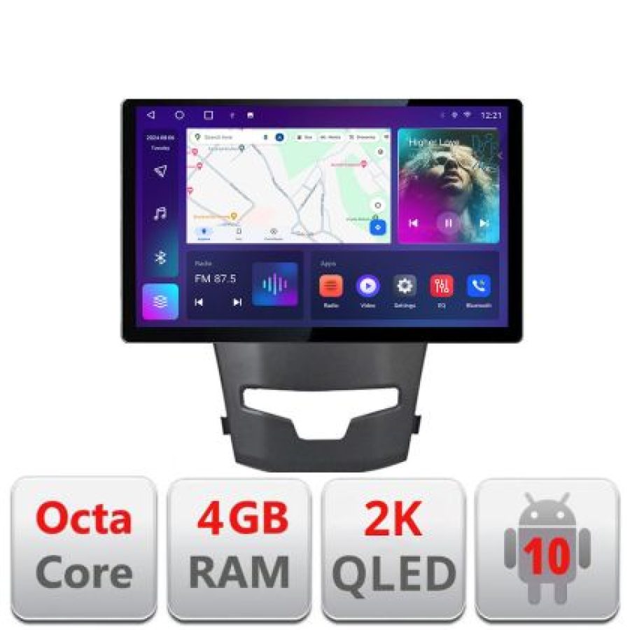 Navigatie dedicata Ssangyong Korando 2014-2019 N-1159 Edonav ecran 13" 2K 8 si 128 Android Waze USB Navigatie 4G 360 Toslink Youtu - imagine 3