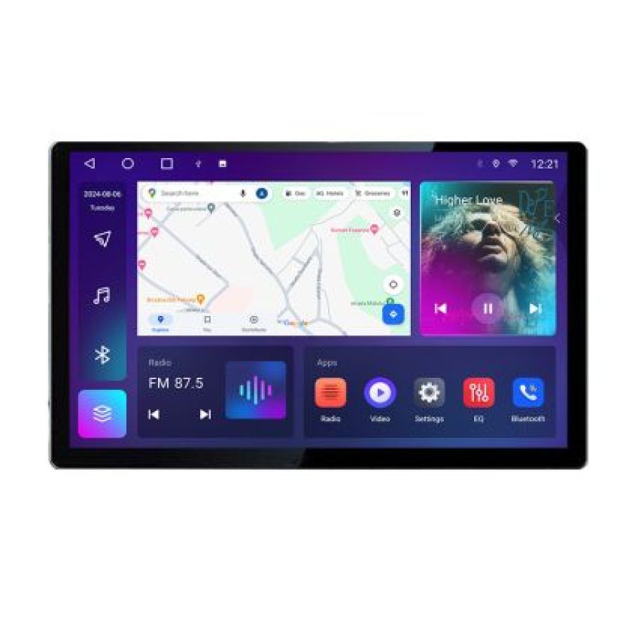 Navigatie dedicata Ssangyong Kyron Actyon N-158 Edonav ecran 13" 2K 8 si 128 Android Waze USB Navigatie 4G 360 Toslink Youtube Rad - imagine 4