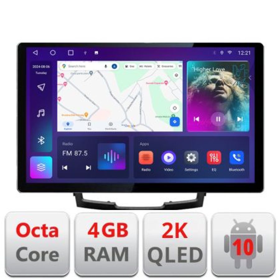 Navigatie dedicata Ssangyong Korando 2011-2013 N-159 Edonav ecran 13" 2K 8 si 128 Android Waze USB Navigatie 4G 360 Toslink Youtub - imagine 3