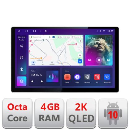 Navigatie dedicata Kia Picanto 2016- N-2217 Edonav ecran 13" 2K 8 si 128 Android Waze USB Navigatie 4G 360 Toslink Youtube Radio K - imagine 3