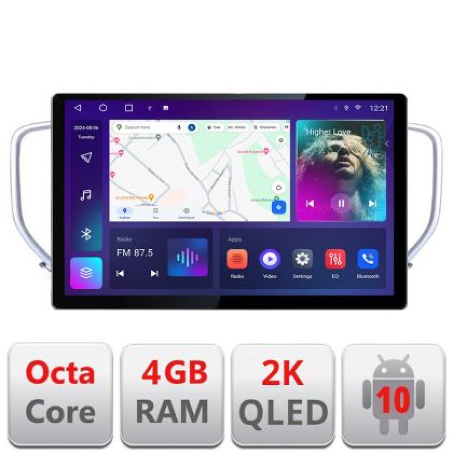 Navigatie dedicata Kia Sportage 2016-2018 N-567 Edonav ecran 13" 2K 8 si 128 Android Waze USB Navigatie 4G 360 Toslink Youtube Rad - imagine 3