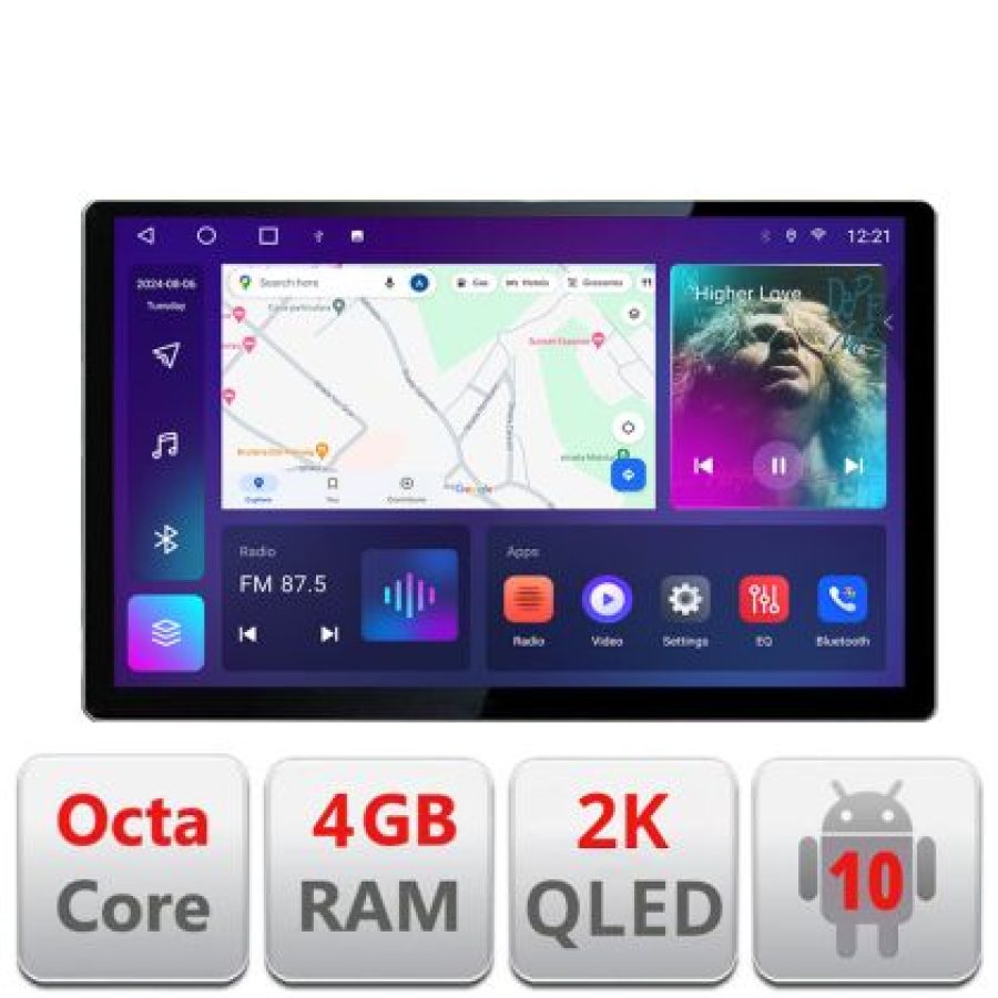 Navigatie dedicata Seat Arona Edonav ecran 13" 2K 8 si 128 Android Waze USB Navigatie 4G 360 Toslink Youtube Radio kit-arona si EDT-E - imagine 3