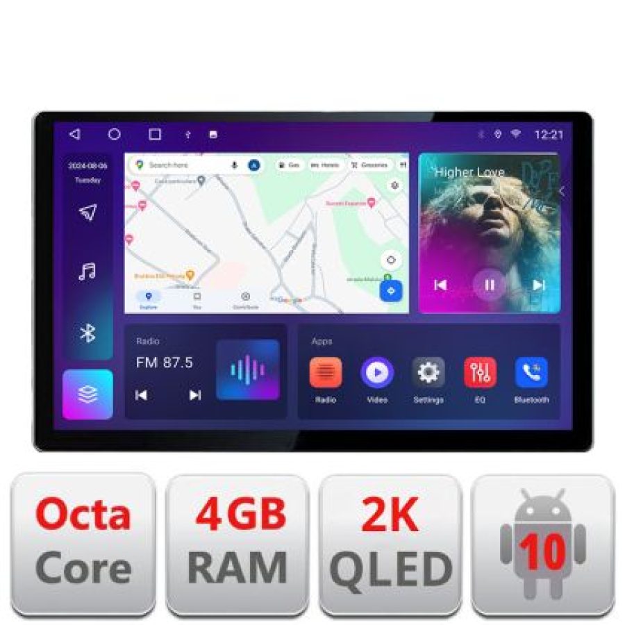 Navigatie dedicata Hyundai H350 2016-  Edonav ecran 13" 2K 8 si 128 Android Waze USB Navigatie 4G 360 Toslink Youtube Radio kit-H3 - imagine 3