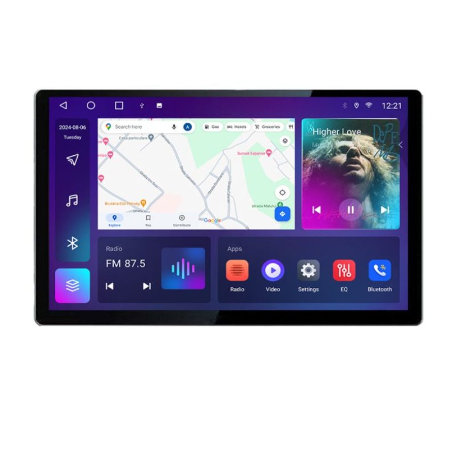 Navigatie dedicata Seat Leon 2005-2012 N-leon05 Edonav ecran 13" 2K 8 si 128 Android Waze USB Navigatie 4G 360 Toslink Youtube Rad - imagine 2