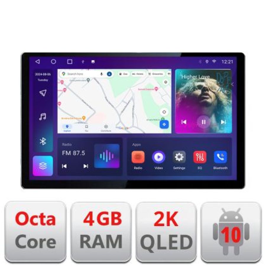 Navigatie dedicata Subaru Outback 2014-2019 N-OUTBACK5 Edonav ecran 13" 2K 8 si 128 Android Waze USB Navigatie 4G 360 Toslink Yout - imagine 3