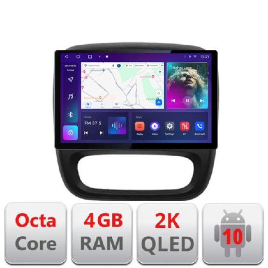 Navigatie dedicata Renault Trafic 2014-2017 N-rt09 Edonav ecran 13" 2K 8 si 128 Android Waze USB Navigatie 4G 360 Toslink Youtube - imagine 3