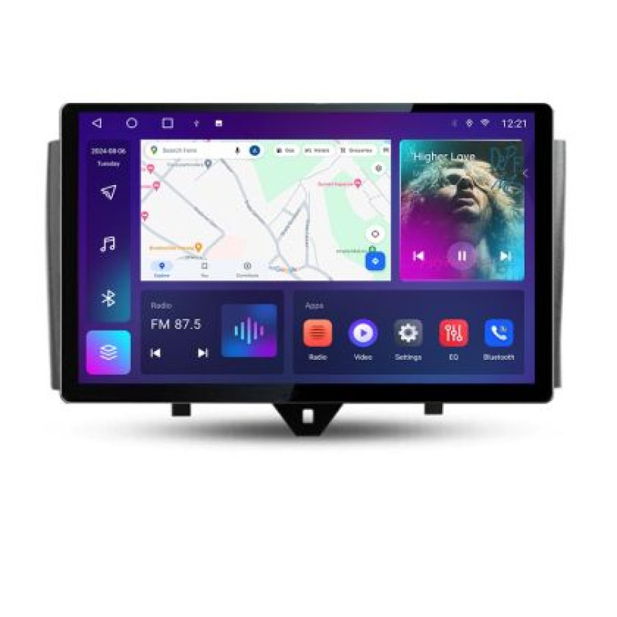 Navigatie dedicata Smart For Two 2010-2015 N-Smart10 Edonav ecran 13" 2K 8 si 128 Android Waze USB Navigatie 4G 360 Toslink Youtub - imagine 4