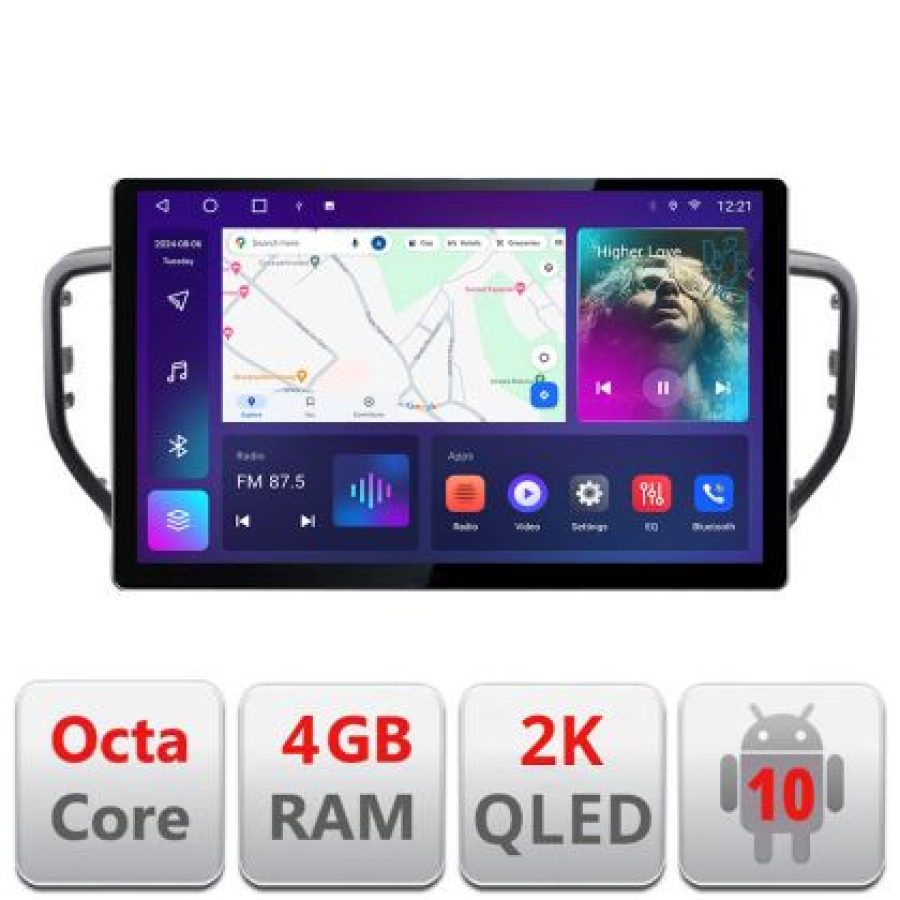 Navigatie dedicata Kia Sportage facelift 2019 - N-sportage-19 Edonav ecran 13" 2K 8 si 128 Android Waze USB Navigatie 4G 360 Tosli - imagine 3