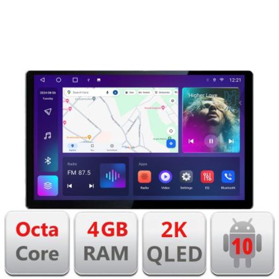 Navigatie dedicata Ssang Young Tivoli 2020- N-tivoli Edonav ecran 13" 2K 8 si 128 Android Waze USB Navigatie 4G 360 Toslink Youtub - imagine 3