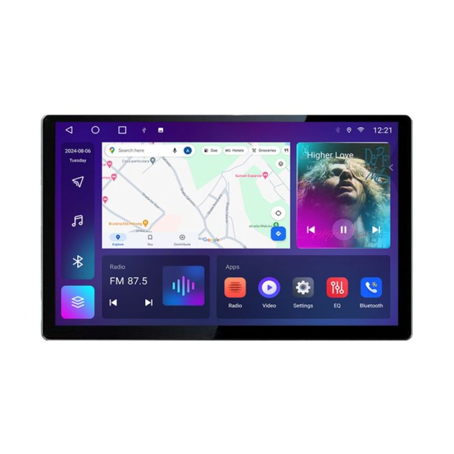 Navigatie dedicata Ssang Young Tivoli 2020- N-tivoli Edonav ecran 13" 2K 8 si 128 Android Waze USB Navigatie 4G 360 Toslink Youtub - imagine 2