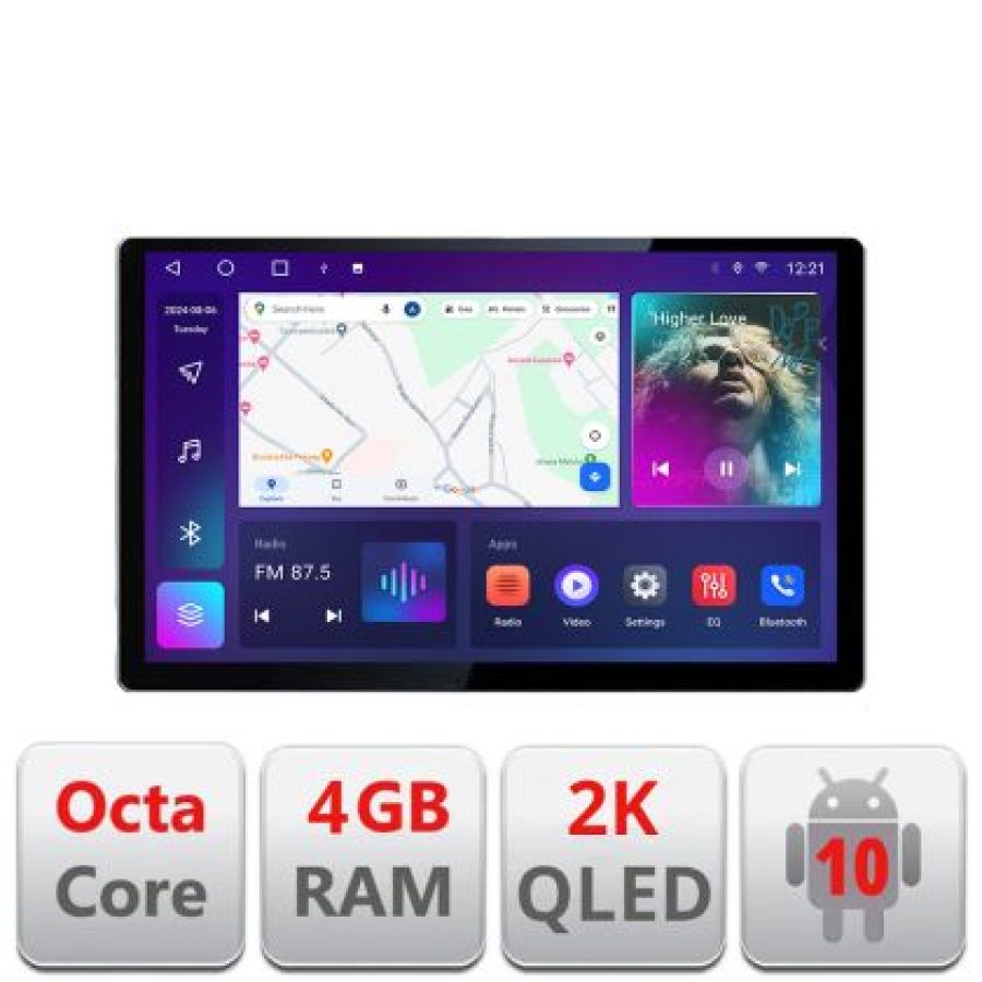 Navigatie dedicata Mercedes W204 2008-2012 N-W204 Edonav ecran 13" 2K 8 si 128 Android Waze USB Navigatie 4G 360 Toslink Youtube R - imagine 3