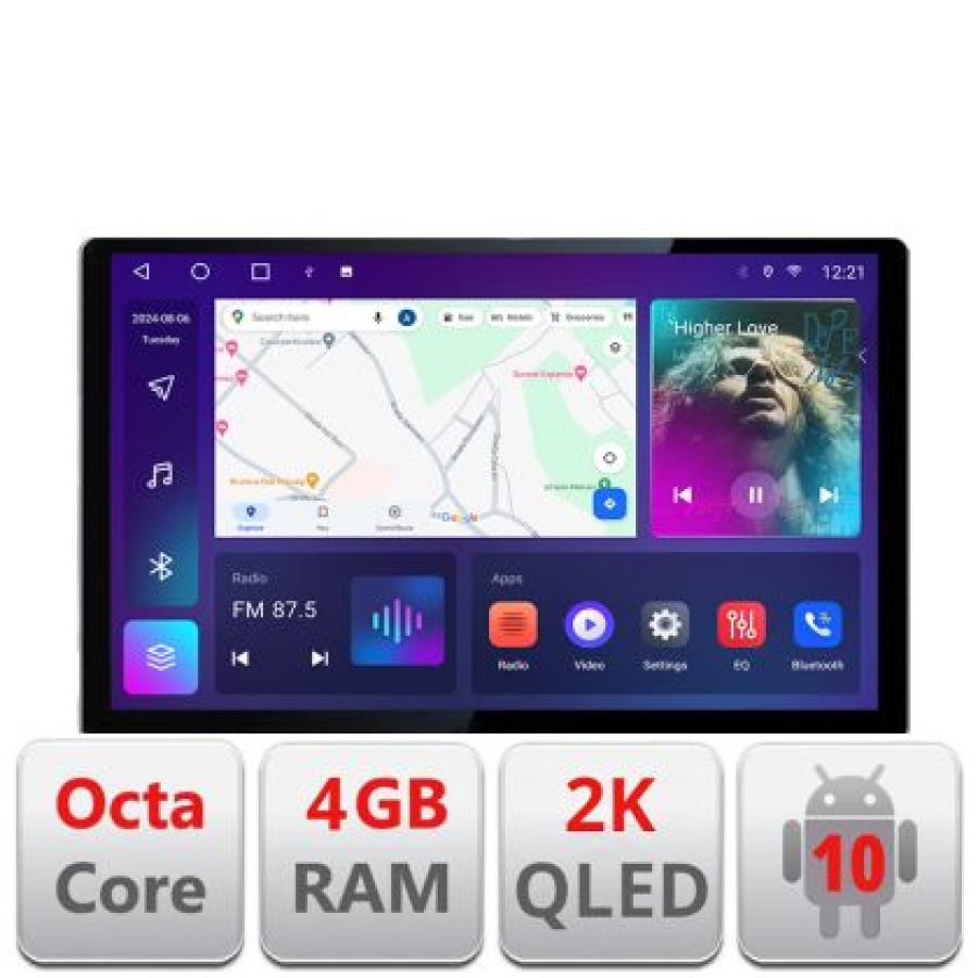 Navigatie dedicata Mercedes SL W230 2004-2011 N-W230 Edonav ecran 13" 2K 8 si 128 Android Waze USB Navigatie 4G 360 Toslink Youtub - imagine 3