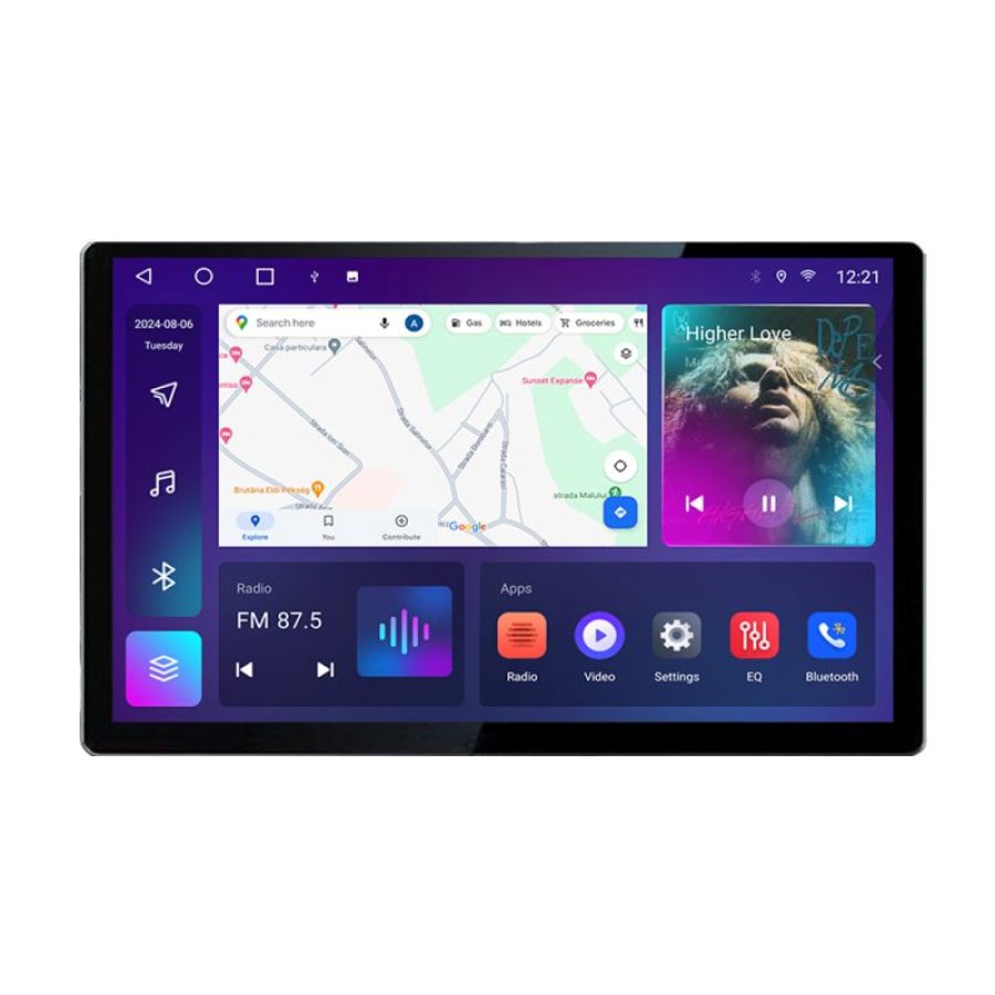 Navigatie dedicata Mercedes SL W230 2004-2011 N-W230 Edonav ecran 13" 2K 8 si 128 Android Waze USB Navigatie 4G 360 Toslink Youtub - imagine 2
