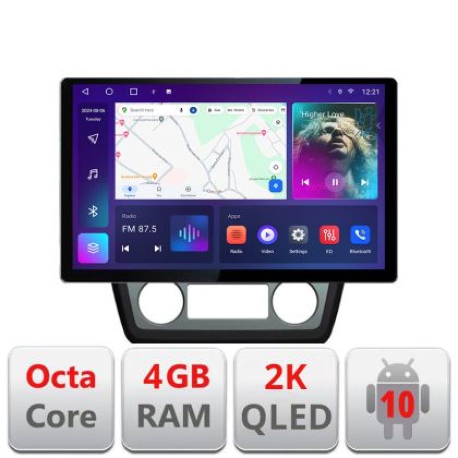 Navigatie dedicata Skoda Yeti 2009-2014 N-YETI Edonav ecran 13" 2K 8 si 128 Android Waze USB Navigatie 4G 360 Toslink Youtube Radi - imagine 3