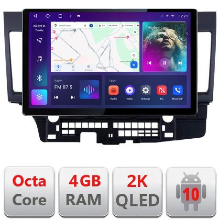 Navigatie dedicata Mitsubishi Lancer N-037 Edonav ecran 13" 2K 8 si 128 Android Waze USB Navigatie 4G 360 Toslink Youtube Radio KI - imagine 3