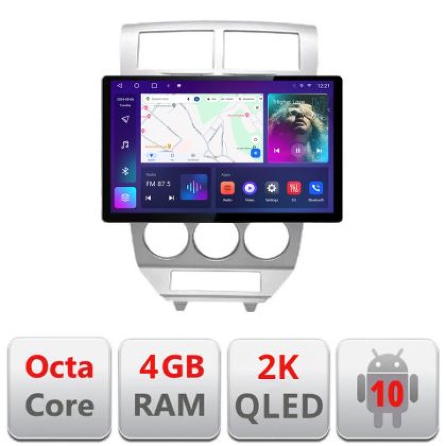 Navigatie dedicata Dodge Caliber 2006-2010  N-caliber-06 Edonav ecran 13" 2K 8 si 128 Android Waze USB Navigatie 4G 360 Toslink Yo - imagine 3