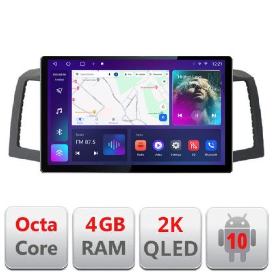 Navigatie dedicata Edonav Jeep Grand Cherokee 2008-2010 , Ecran 2K QLED 13",Octacore,4Gb RAM,32Gb Hdd,4G,360,DSP,Carplay,Bluetooth - imagine 3