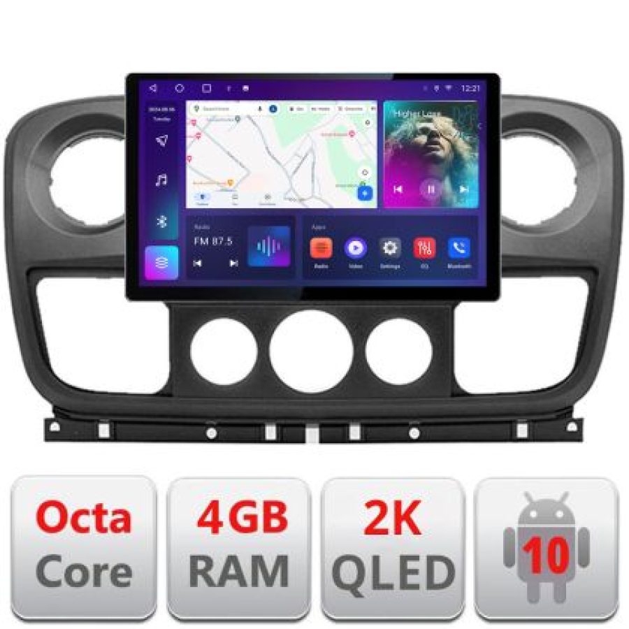 Navigatie dedicata Opel Movano, Renault Master 2010-2021 Edonav ecran 13" 2K 8 si 128 Android Waze USB Navigatie 4G 360 Toslink Yo - imagine 3