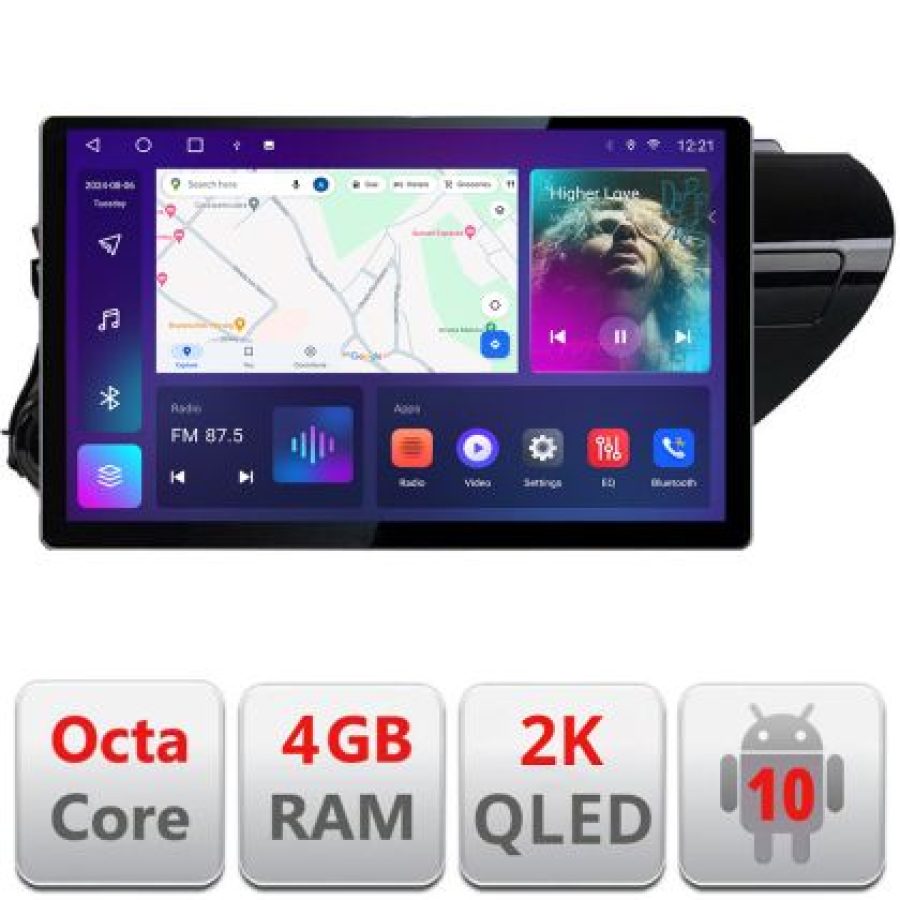 Navigatie dedicata Toyota Hilux 2016- N-TY59 Edonav ecran 13" 2K 8 si 128 Android Waze USB Navigatie 4G 360 Toslink Youtube Radio - imagine 3