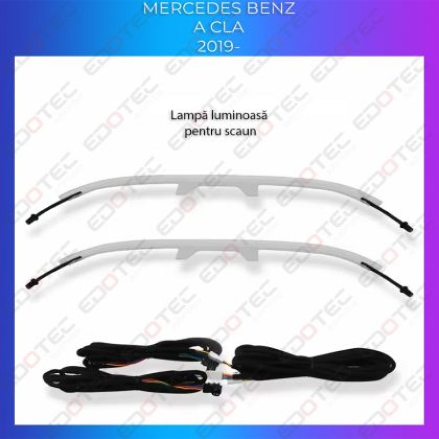 Lumini Ambientale spatar scaune Mercedes A W177 CLA W118 control pe sistemul original sau telefon - imagine 5