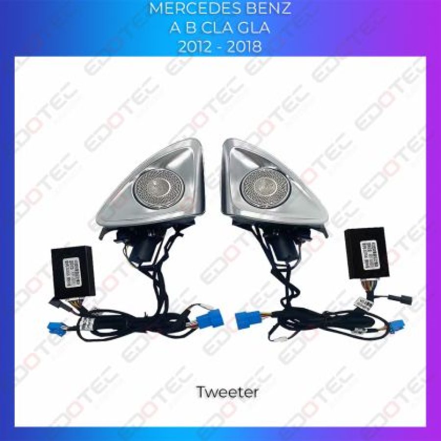 Lumini Ambientale difuzoare stalpi fata Mercedes Clasa A B GLA CLA W176 control pe sistemul original sau telefon - imagine 5