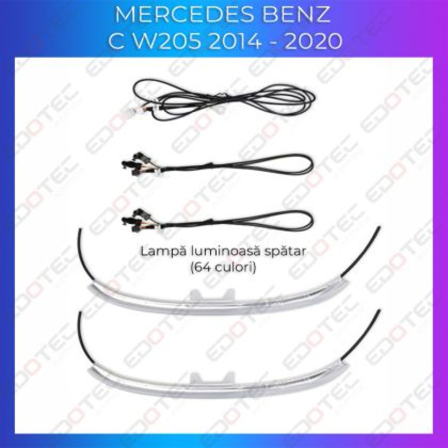 Lumini Ambientale spatar scaune Mercedes C W205 GLC X253 control pe sistemul original sau telefon - imagine 5