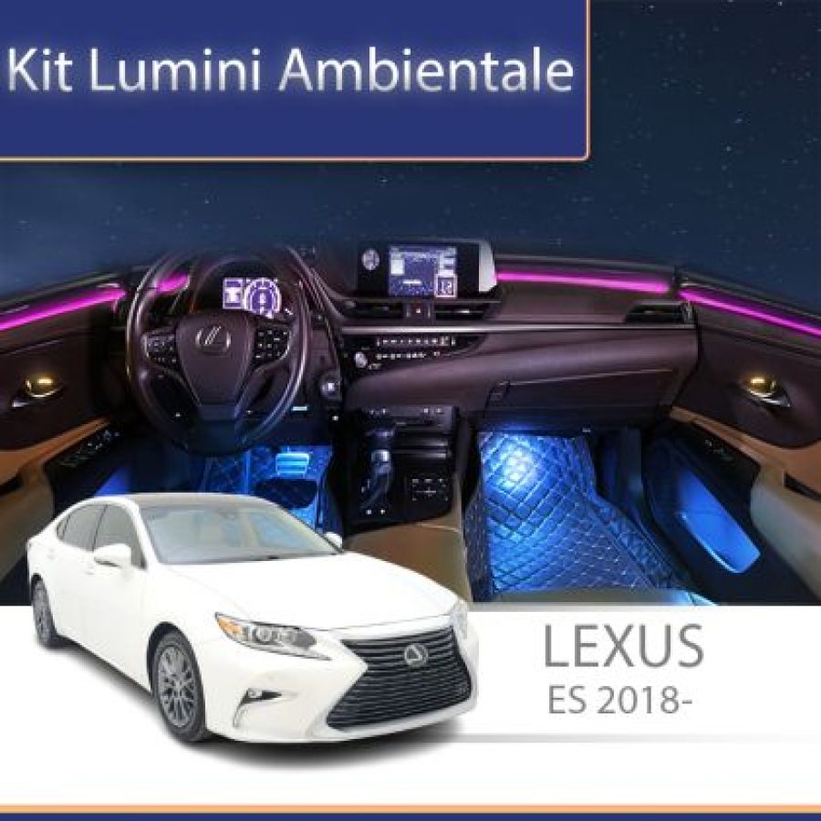 Lumini ambientale Lexus ES 2018-2020 set complet control telefon sau sistem original - imagine 3