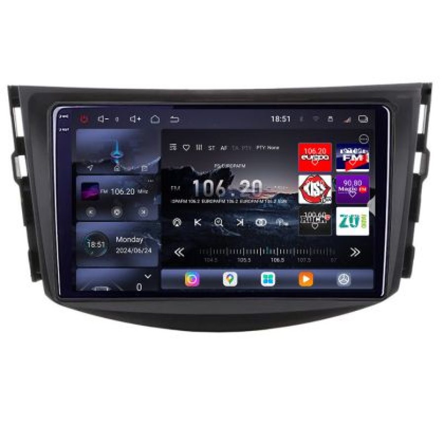 Navigatie Toyota RAV4 2008-2012 Lenovo Kit-018 8 core QLED 2K 16+512 360 Android Waze USB Navigatie Internet Youtube Radio - imagine 2