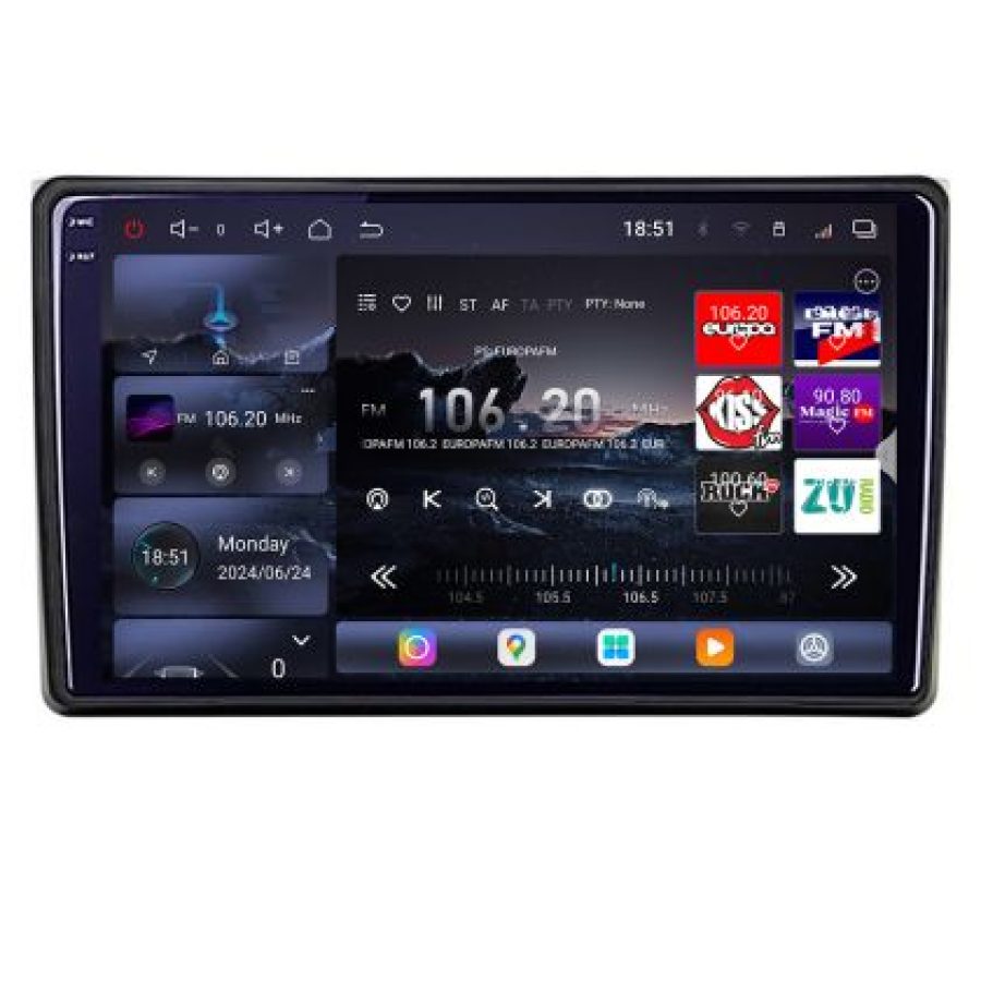 Navigatie Audi A4 B6, A4 B7 2001-2007  Lenovo Kit-050 8 core QLED 2K 16+512 360 Android Waze USB Navigatie Internet Youtube Radio v1 - imagine 2