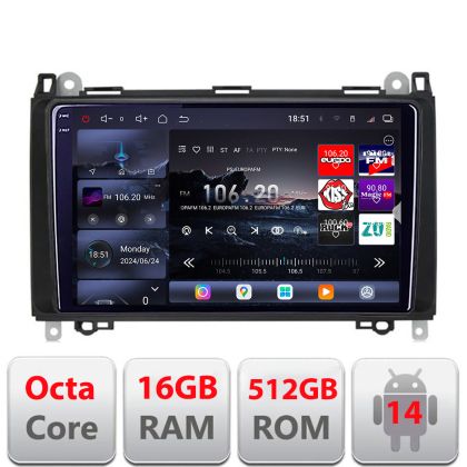 Navigatie Mercedes VW Lenovo Kit-068 8 core QLED 2K 16+512 360 Android Waze USB Navigatie Internet Youtube Radio v1