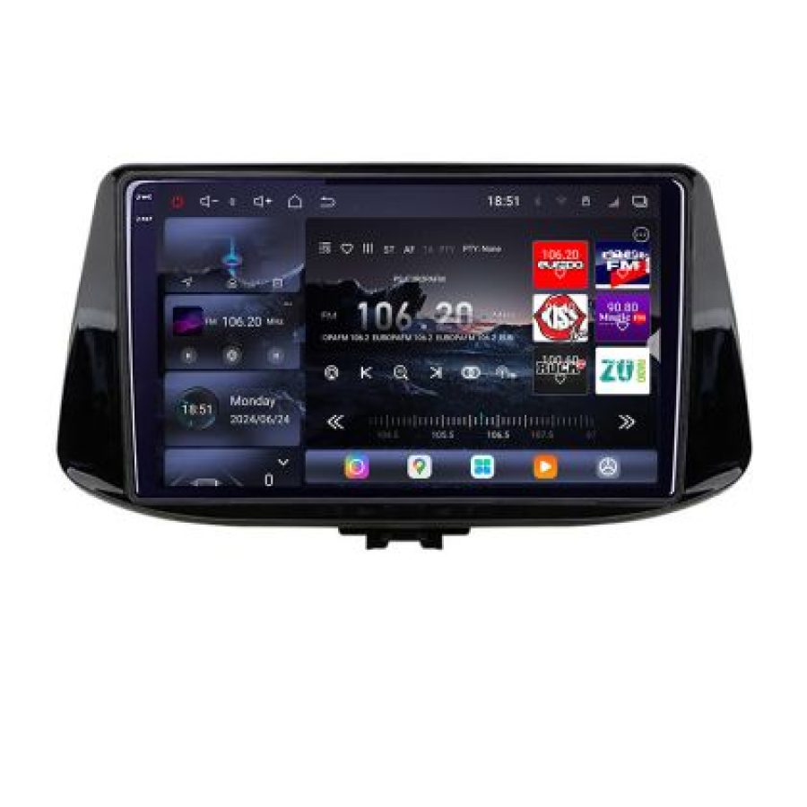 Navigatie Hyundai I30 2017- Lenovo Kit-1041 8 core QLED 2K 16+512 360 Android Waze USB Navigatie Internet Youtube Radio - imagine 2
