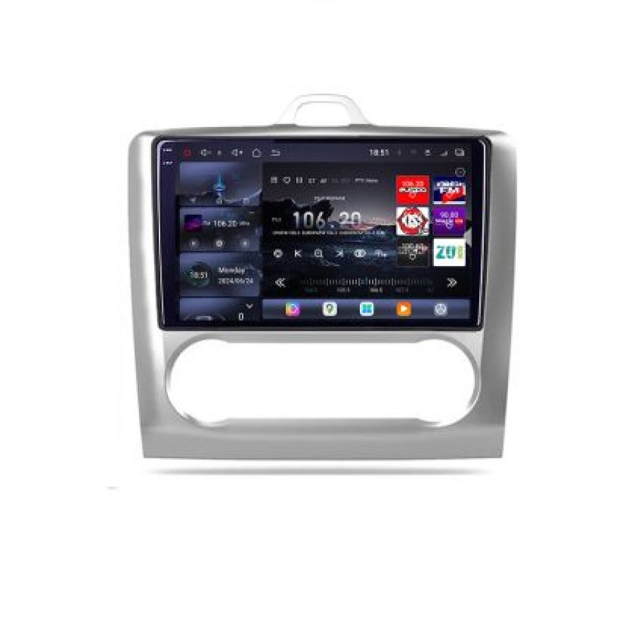 Navigatie Ford Focus 2 Clima Automata 2005-2010 Lenovo Kit-140-automatic 8 core QLED 2K 16+512 360 Android Waze USB Navigatie Internet Youtube Radio - imagine 2