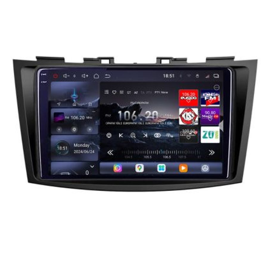Navigatie Suzuki Swift 2010-2017 Lenovo Kit-179 8 core QLED 2K 16+512 360 Android Waze USB Navigatie Internet Youtube Radio - imagine 2