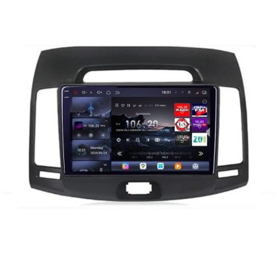 Navigatie Hyundai Elantra 2007-2011 Lenovo Kit-2009 8 core QLED 2K 16+512 360 Android Waze USB Navigatie Internet Youtube Radio - imagine 2