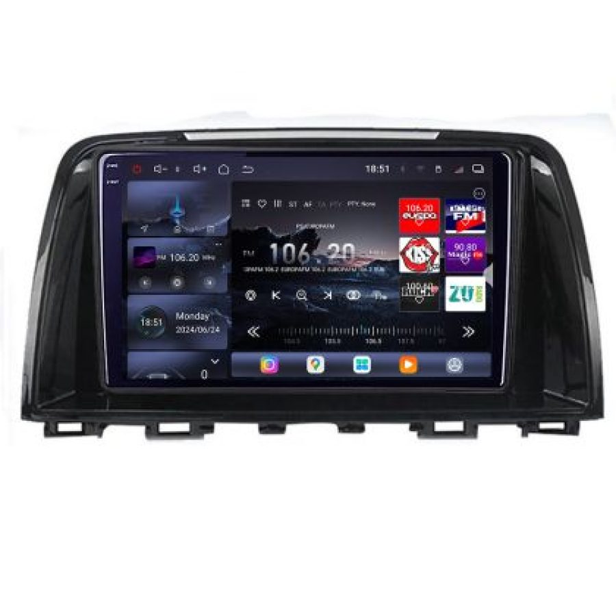 Navigatie Mazda 6 2013-2017 Lenovo Kit-223 8 core QLED 2K 16+512 360 Android Waze USB Navigatie Internet Youtube Radio - imagine 2