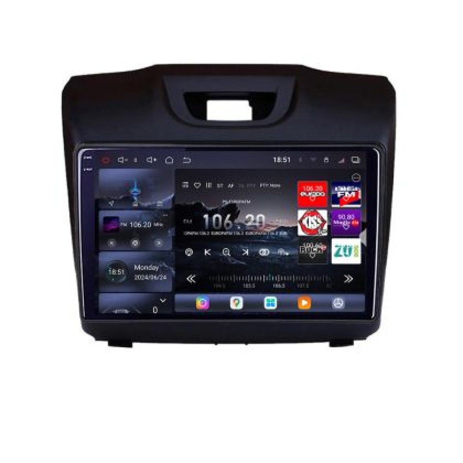 Navigatie Isuzu D-Max 2015+  Lenovo Kit-2234 8 core QLED 2K 16+512 360 Android Waze USB Navigatie Internet Youtube Radio - imagine 2