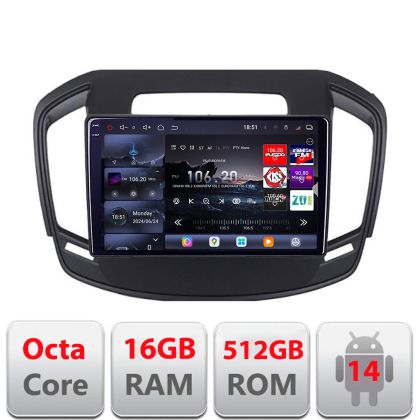 Navigatie Opel Insignia 2014-2017 Lenovo Kit-338 8 core QLED 2K 16+512 360 Android Waze USB Navigatie Internet Youtube Radio