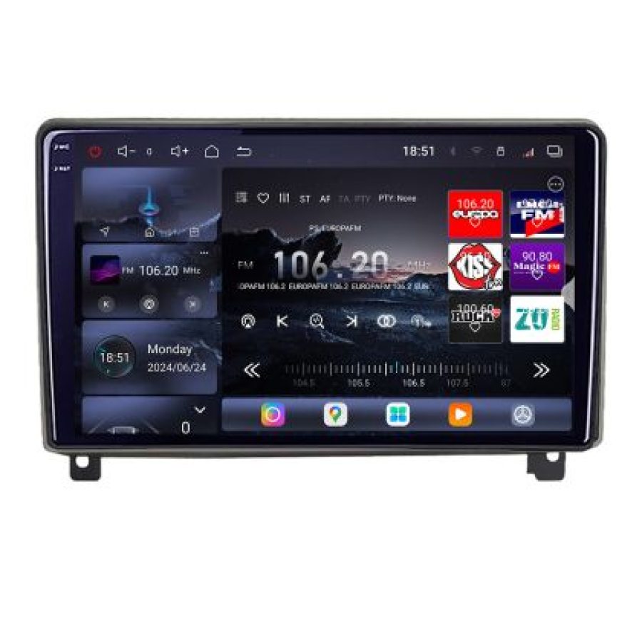 Navigatie Peugeot 407 2004-2011 8 core QLED 2K 16+512 360  Android Waze USB Navigatie Internet Youtube Radio Lenovo - imagine 2
