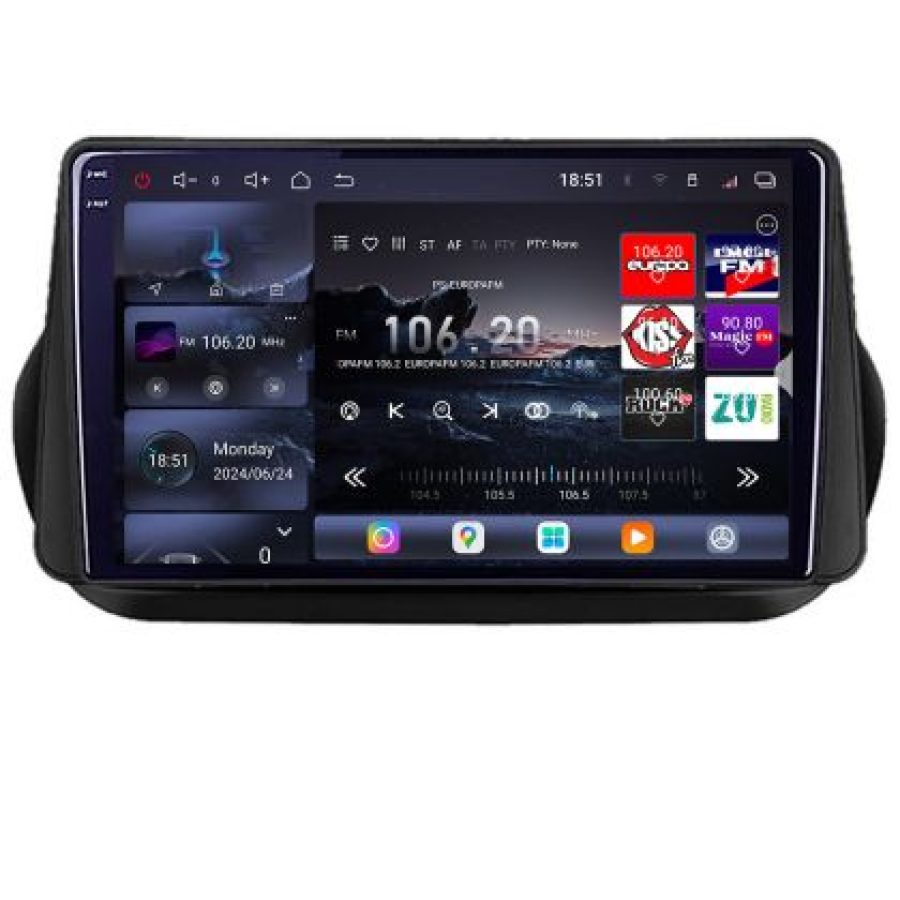 Navigatie Peugeot Bipper, Citroen Nemo, Fiat Qubo 2008-2017 Android radio gps internet 8 core QLED 2K 16+512 360 Lenovo v2 - imagine 2