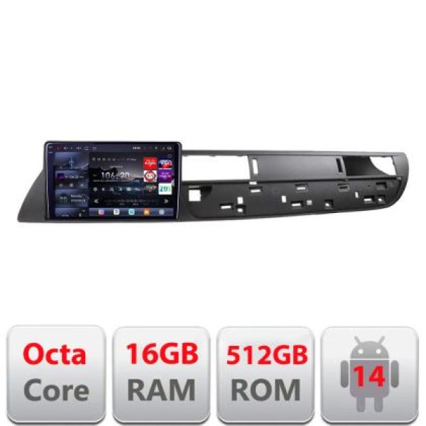 Navigatie Citroen C5 2008-2017 Lenovo Kit-C5 8 core QLED 2K 16+512 360 Android Waze USB Navigatie Internet Youtube Radio